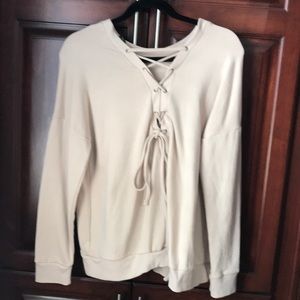 Forever 21 lace back sweatshirt